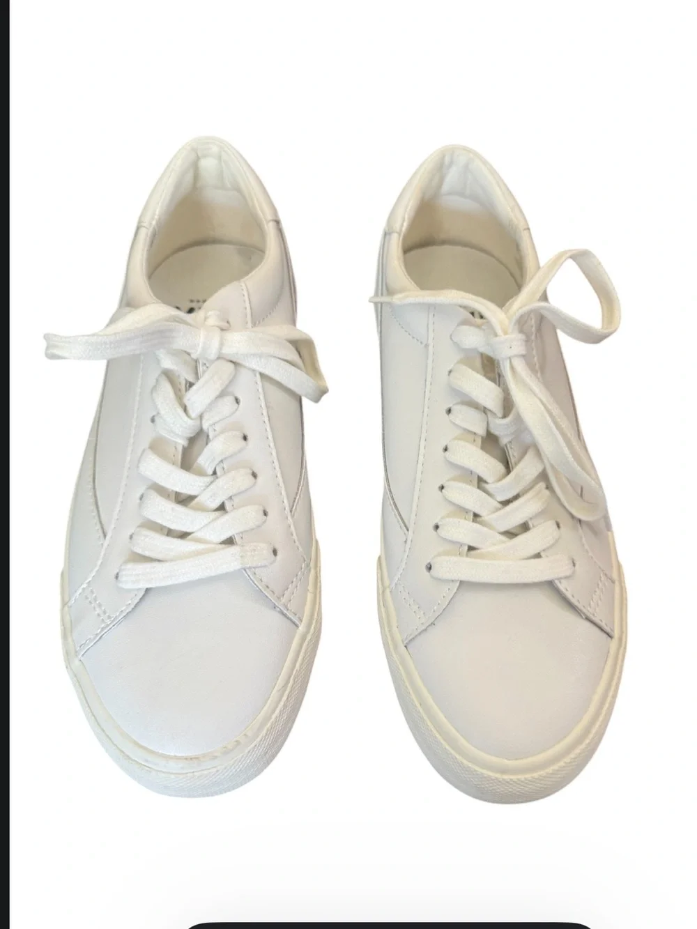 Madewell MWL Sidewalk Low Top Sneakers White Size 7